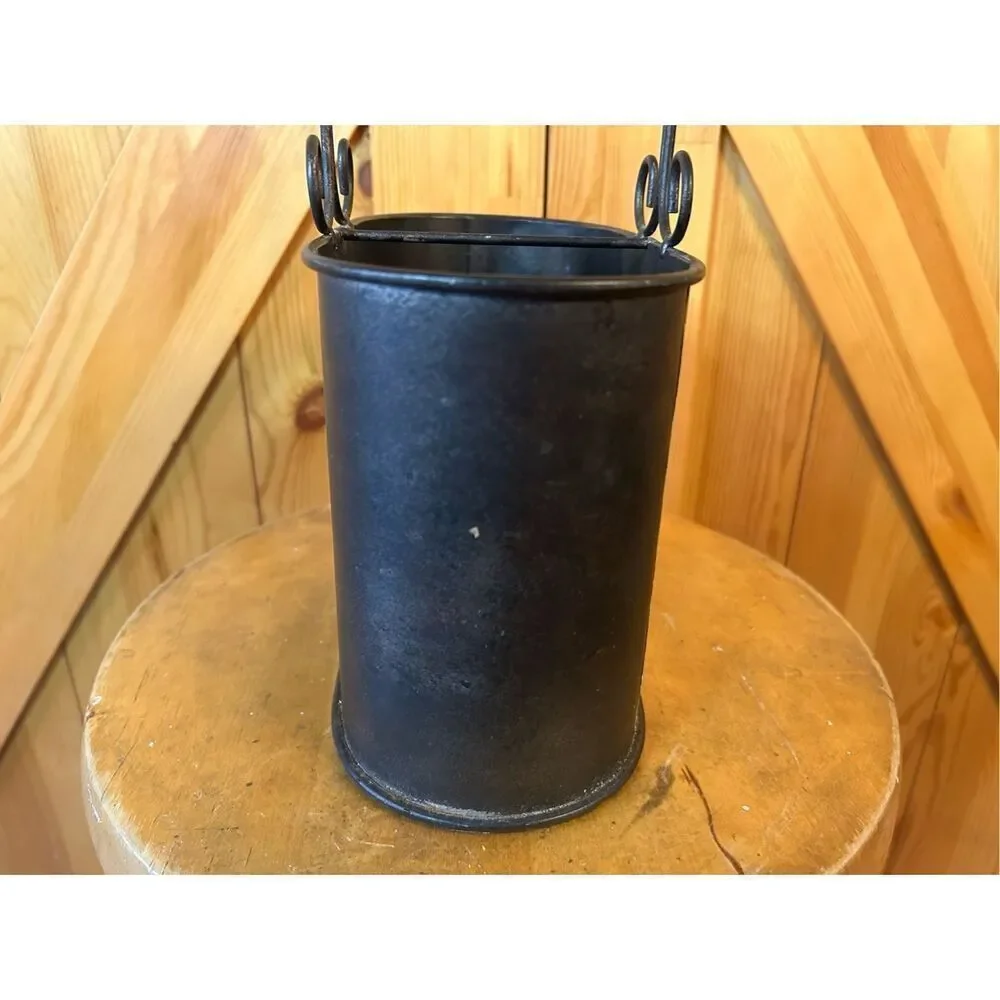 Vintage metal Italian container, umbrella holder (8894)